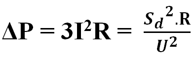 Công thức tính tổn thất công suất truyền tải điện đường dây 3 pha