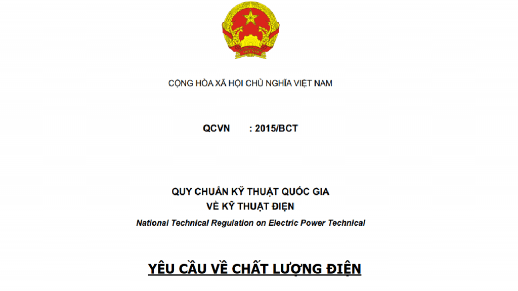 Yêu cầu về chất lượng điện