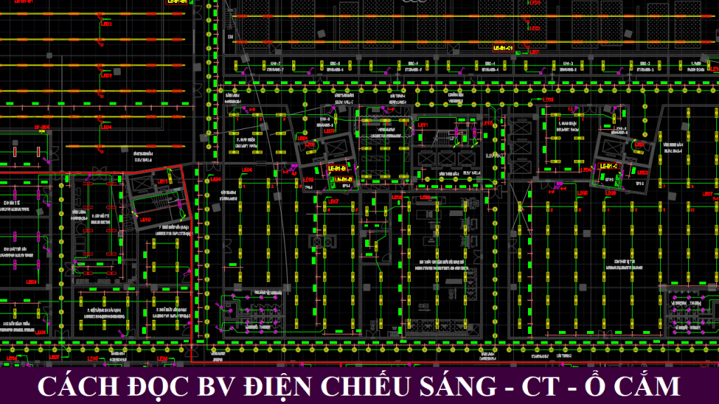 cách đọc sơ đồ điện chiếu sáng công tắc ổ cắm